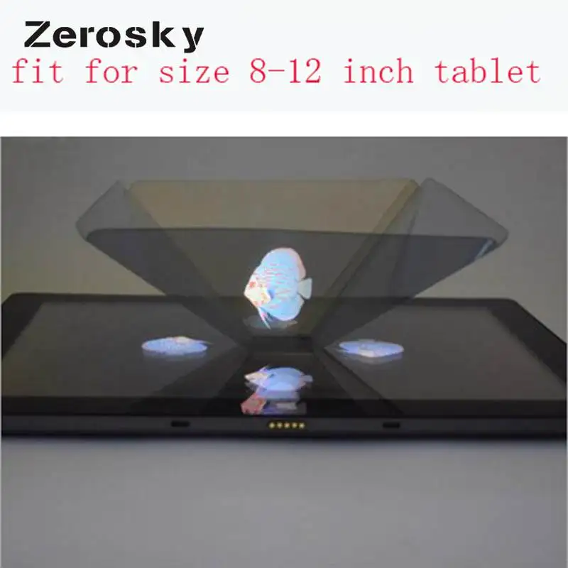 Zerosky Голограмма рекламы 3D голографическая Tablet витрина пирамиды мобильный