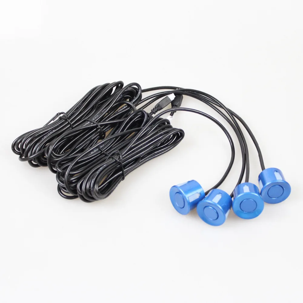 DIYKIT Wholesale 4pcs Assistance Reversing Radar Rrobe Parking Sensors Black Blue Gray Red White Silver Green Yellow