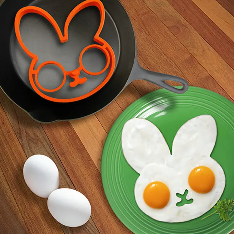 1PC Silicone Egg Rings Breakfast Egg Molds Pancake Egg Moulds Cooking