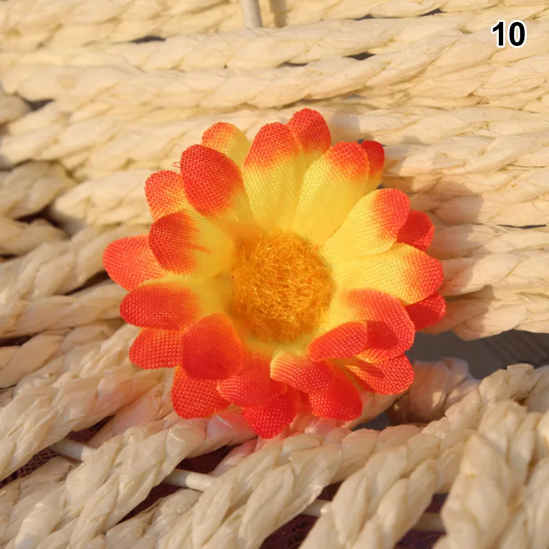 Высокое качество 100 шт. искусственные ромашки цветы DIY украшение для дома