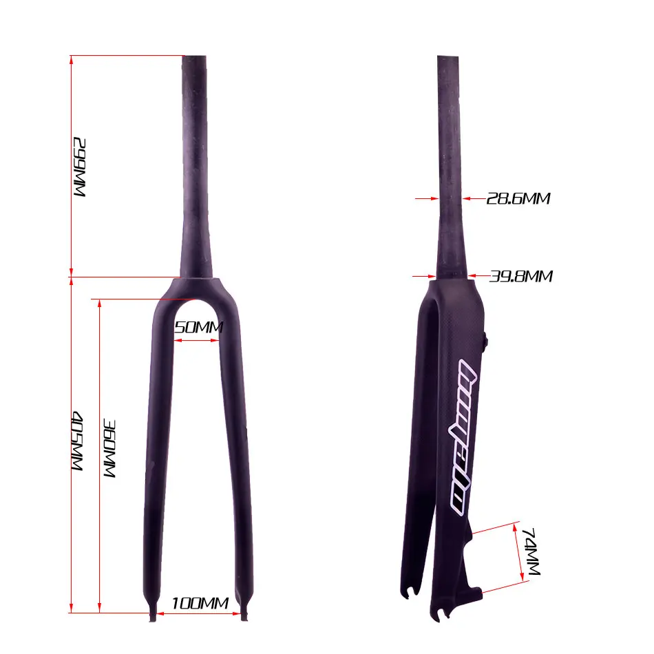 2019 3 k fibra de carbono de bicicleta tenedor фронтальный de fibra de carbono la horquilla delantera bicicleta carretera fren