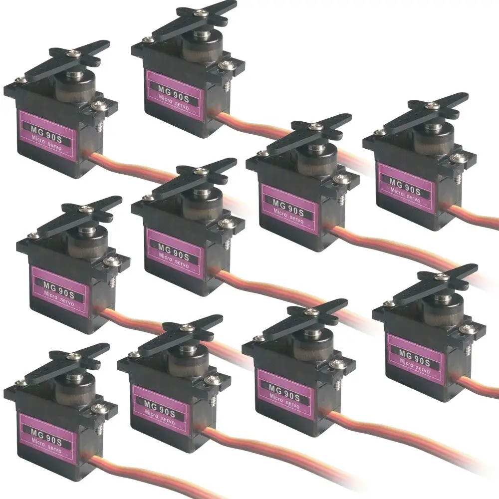 10pcs Micro 9g RC Servo Metal Gear For Arduino robot Align Trex 450 RC