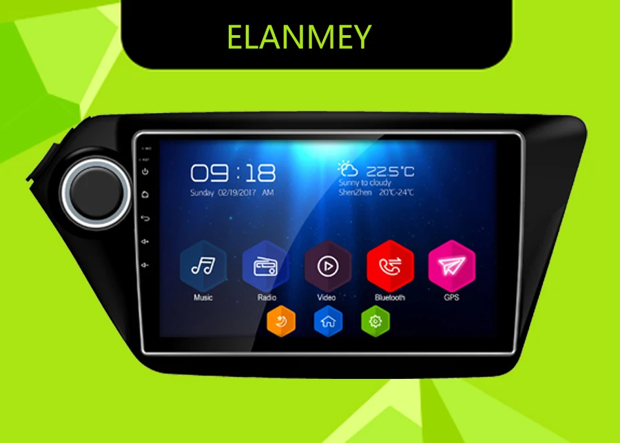 

Elanmey GPS 8-Core T8 bluetooth stereo android 8.1.0 car multimedia player for kia rio k2 2011+ touch screen stereo radio device