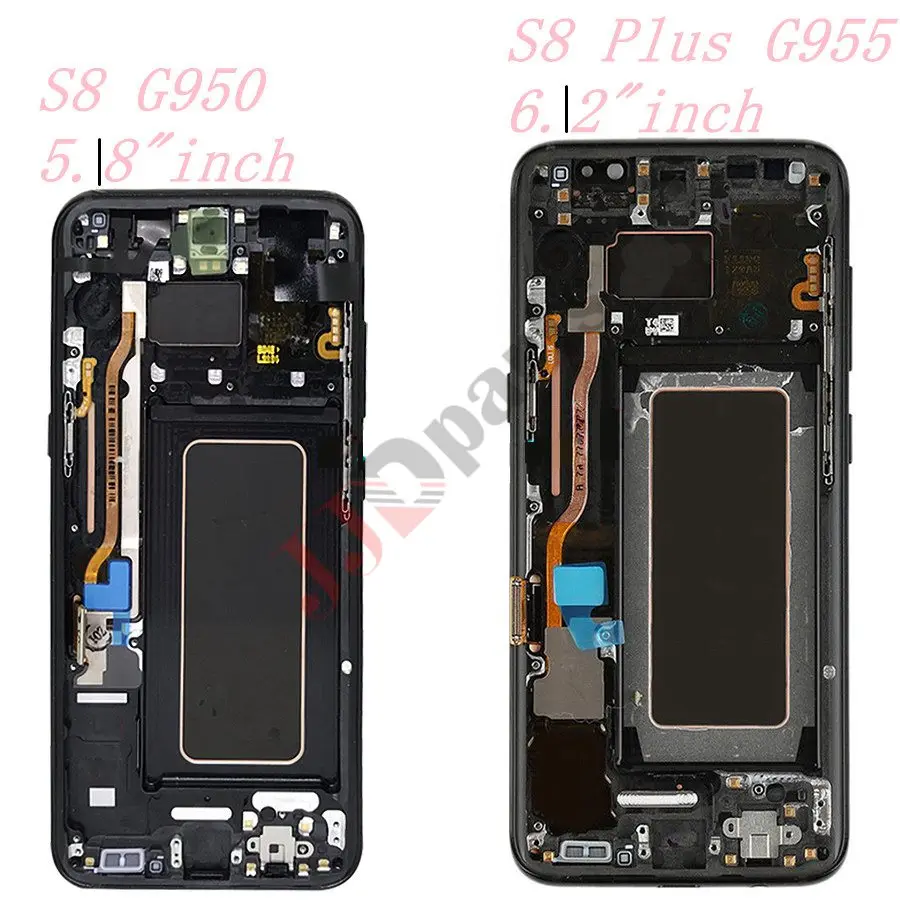 ЖК дисплей SUPER AMOLED S8 с рамкой для SAMSUNG Galaxy G950 G950F сенсорным экраном и дигитайзером
