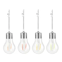 Светодиодная свайная лампочка с питанием от аккумулятора, наружная садовая лампа, висячая лампа для дерева, прозрачная лампа для украшения дома