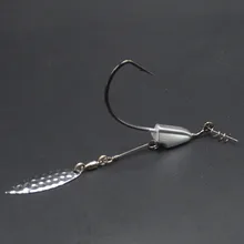 Рыболовный джиг, крючок под червя, вращающийся подшипник, свинцовый вес, Мягкая приманка, крючки mustad, 360 градусов, ложки, партия из 2 предметов