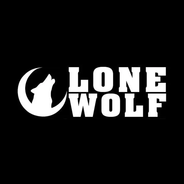 14.7cm5cm Lone Wolf Vinyl Animal Fashion Window Decals Stickers Car