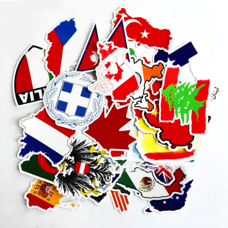 

134 Pcs Retro Nostalgia World Tour Series Stickers For Notebook PC Skateboard Bicycle Car Motorcycle DIY waterproof Toy Sticker