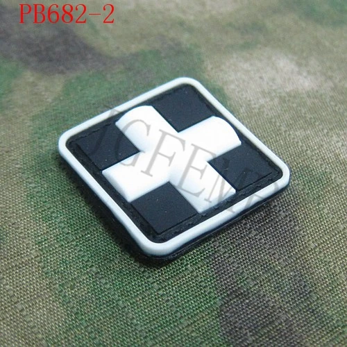 2 шт. 2,5 см Красный Крест Тактический медицинский 3D ПВХ патч значки мягкая оболочка Открытый