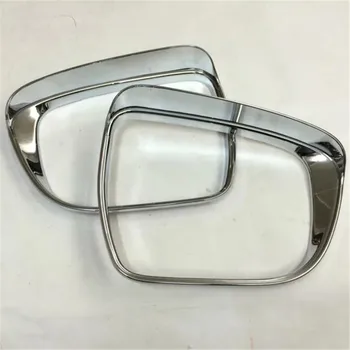 

ABAIWAI Rearview Mirror Eyebrow Block For Nissan X-Trail Chrome Decorations Rain Shade For Car X Trail 2014 2015 2016 2PCS SET