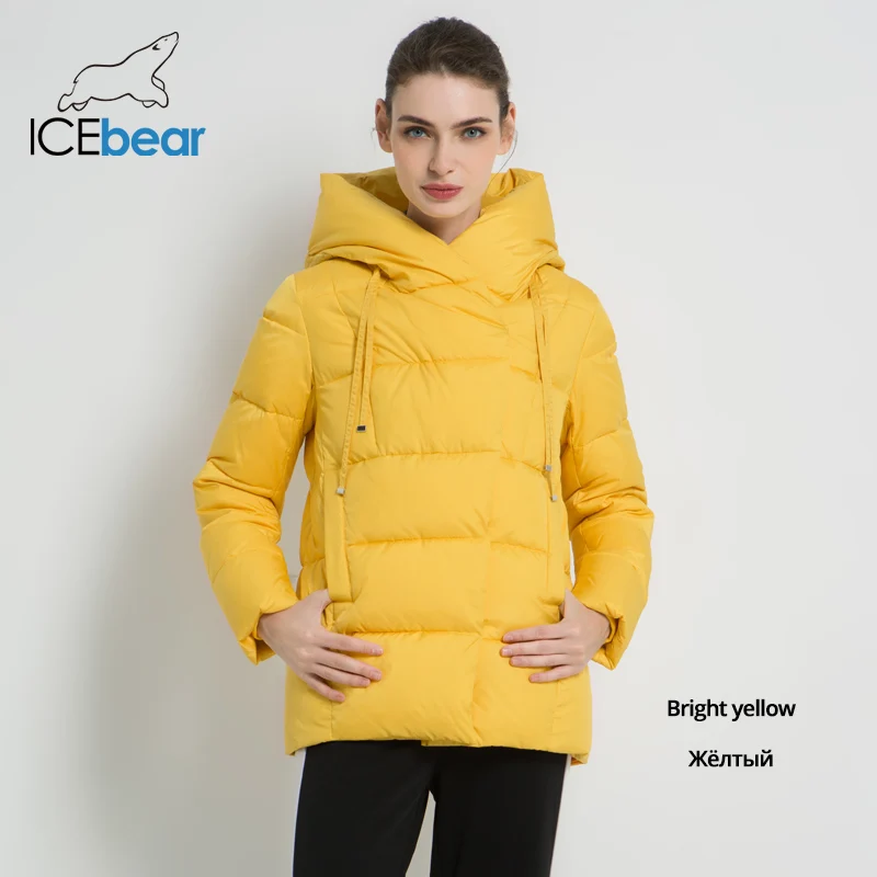 ICEbear new winter women's coat brand clothing casual ladies winter jacket warm ladies short hooded Apparel GWD19011 - Цвет: 13850