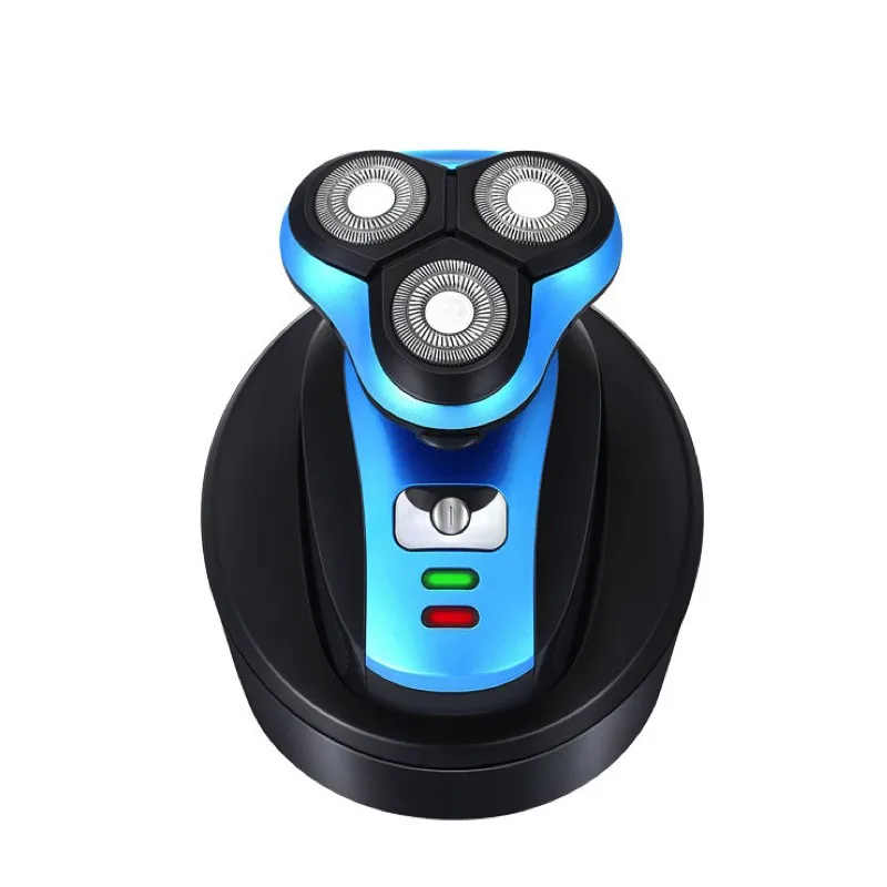 

Cordless Charging Electric Men's Shaver 4D Razor Triple Blade Shaver Washable