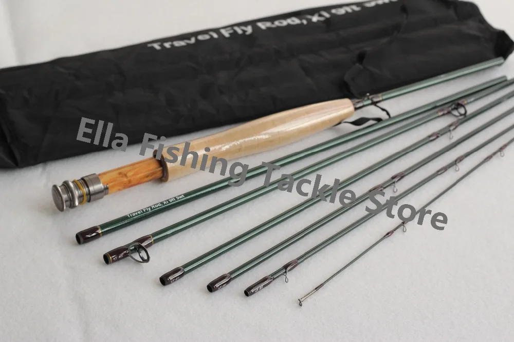 

9FT 5wt 7pcs Traveller Fly Fishing Rod Mediun Fast Action with a cloth bag