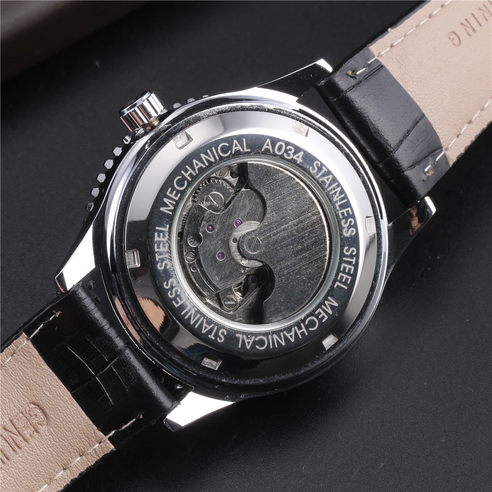 Роскошные брендовые FORSINING Tourbillon часы мужские стильные кожаный ремешок модные