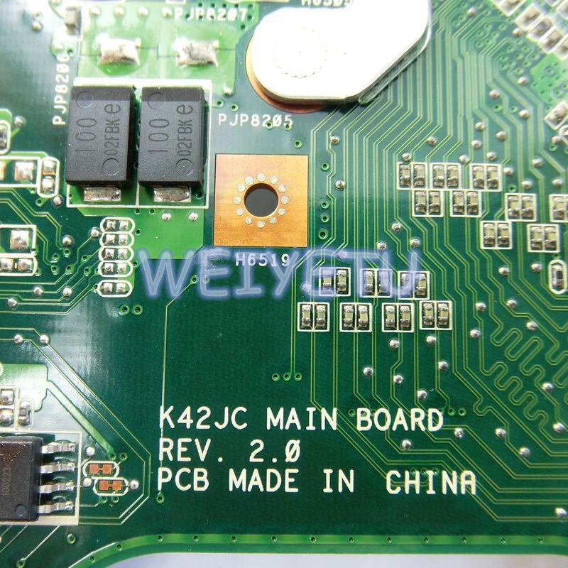 Материнская плата K42JC HM55 GT310M с 8 видеокартами для ASUS A42J K42J X42J A40J материнская