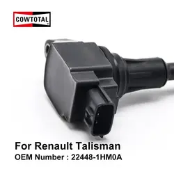 COWTOTAL Катушка зажигания для Renault Talisman Код двигателя 2ZVA604 2.5L 5ZVB605 3.5L OEM 22448-1HM0A (упаковка из 4)