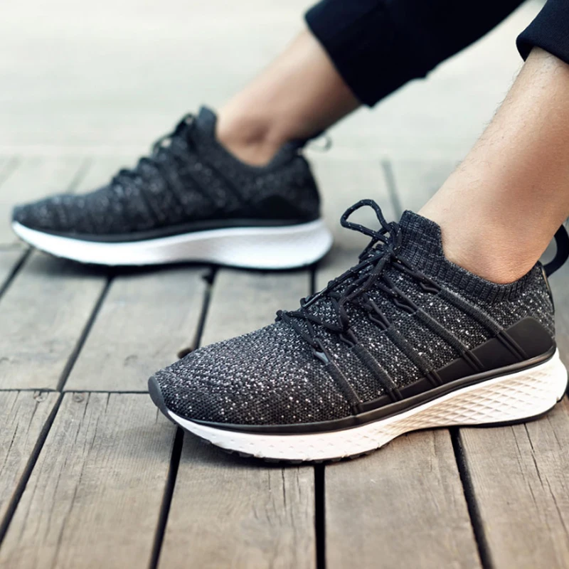 En Stock Xiaomi Mijia smart Sneaker deportes 2 uni-molde Techinique nuevo sistema de bloqueo de Fishbone elástico de punto Vamp para hombre - 5