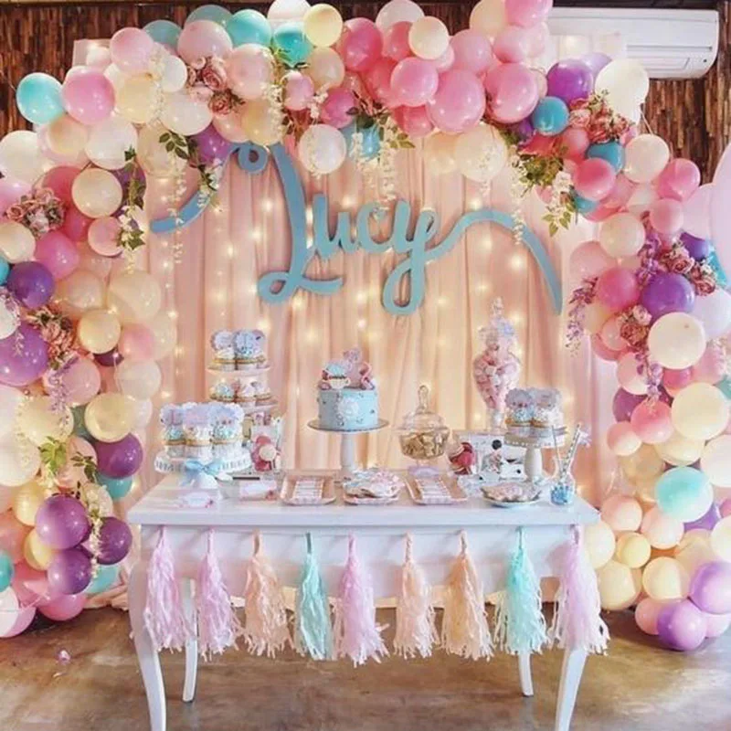 5 м воздушные шары на день рождения цепи украшения на день рождения Дети Globos баллон арки аксессуары свадебные балонские балоновые цепи