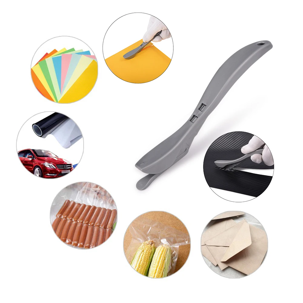 

EHDIS Car Stickers Cutting Tool Snitty Film Paper Cutter Knife Vinyl Car Wrap Slitter DIY Tool Window Tint Tool Handled Scissors