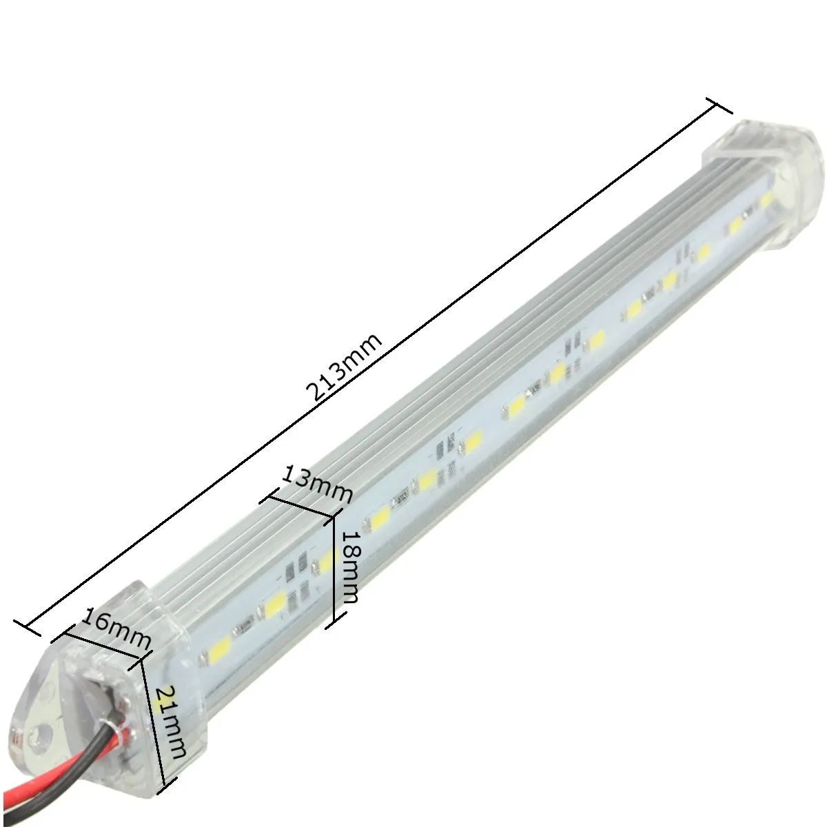 12V 23,5 см SMD 5630 Светодиодный автомобиль внутренняя световая панель трубки полосы лампы ван лодка Караван дом на колесах для грузовиков белого и желтого цвета