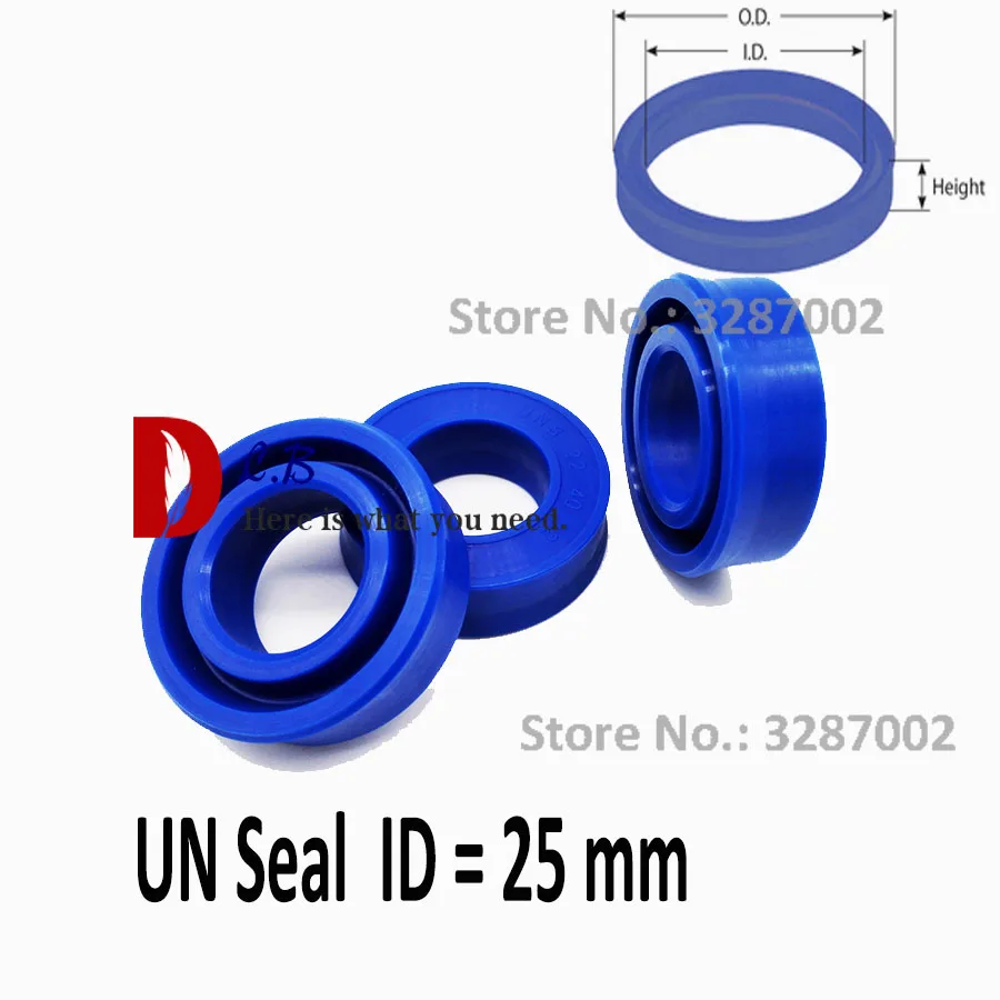 U-Cup Hydraulic Rod Seal for Piston / Cylinder / Jack UN Type Polyurethane 