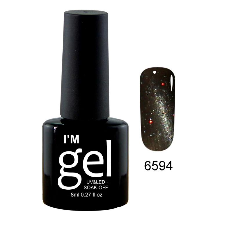 Verntion UV 3D Магнитный Гель-лак для ногтей "кошачий глаз", 8 мл, яркие лаки для ногтей Rosali, голографические лаки для ногтей, 34 цвета - Цвет: 6594