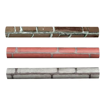 

Modern Waterproof Self-adhesive Brick Stone Style 3D Wallpaper For Living Room Background Wall Sticker Parlor Mural Home Decor