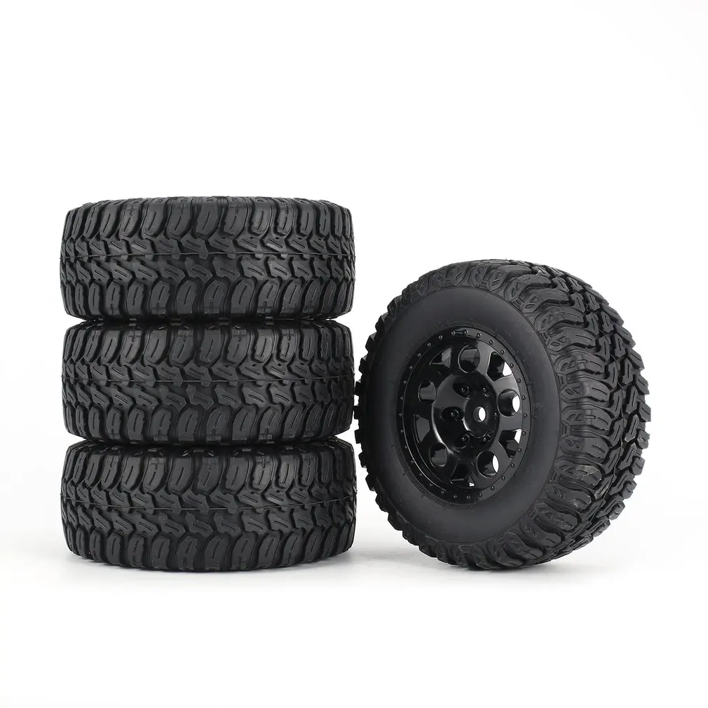 

4pcs AUSTAR 110mm Rim Rubber Tyre Wheel Set Kit Spare Parts Accessories for Traxxas Slash 4X4 RC4WD HPI HSP 1/10 Crawler Car