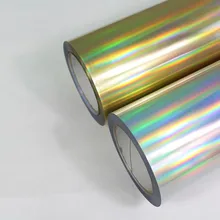 1 лист 1" x 40"/25 см x 100 см Лазерная Серебряная Золотая Красочная голограмма теплопередача виниловая термопечать футболка железо на