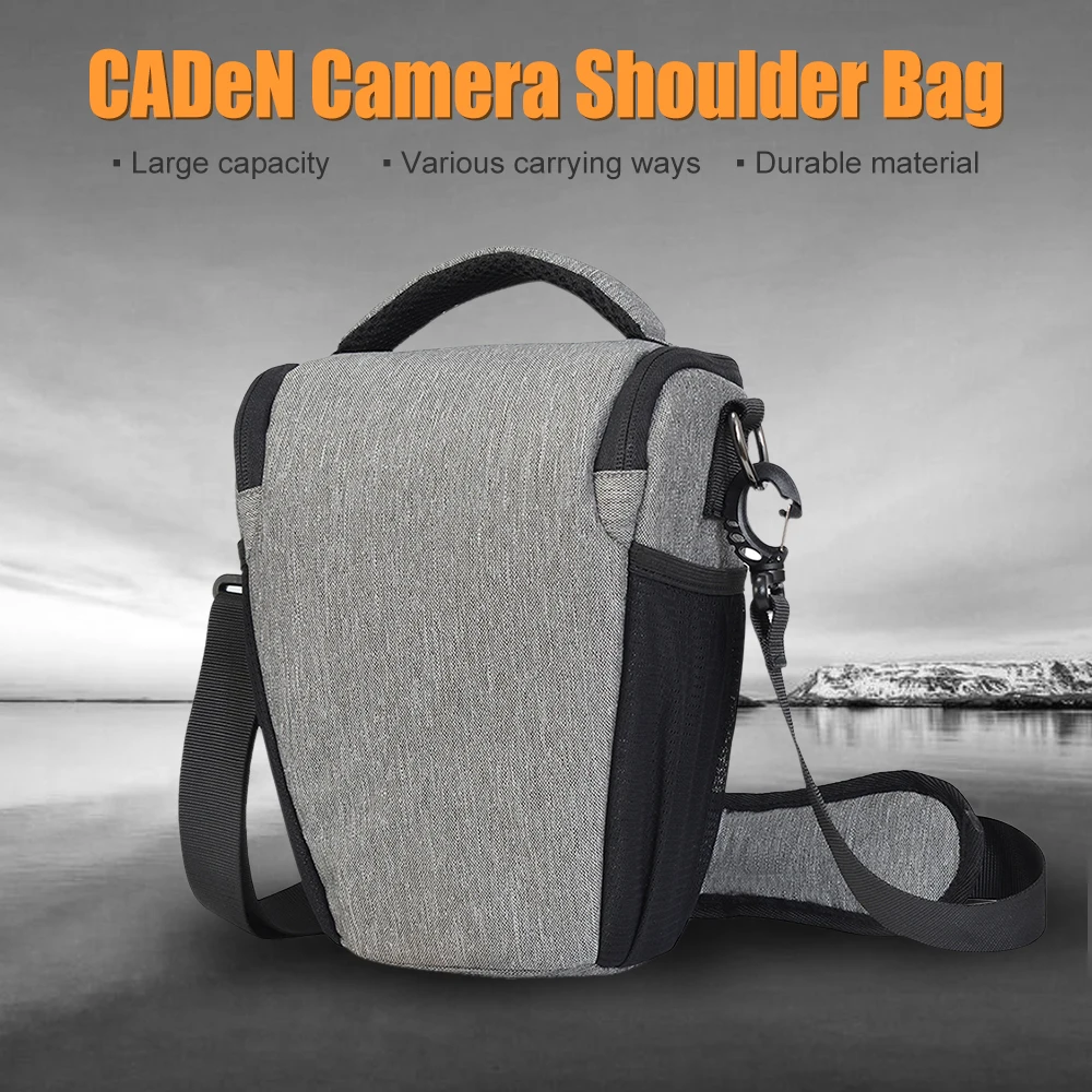 

CADeN dslr Camera video backpack photo lens Shoulder Bag Case Pouch Water-resistant Carry Bag with Adjustable Shoulder Strap