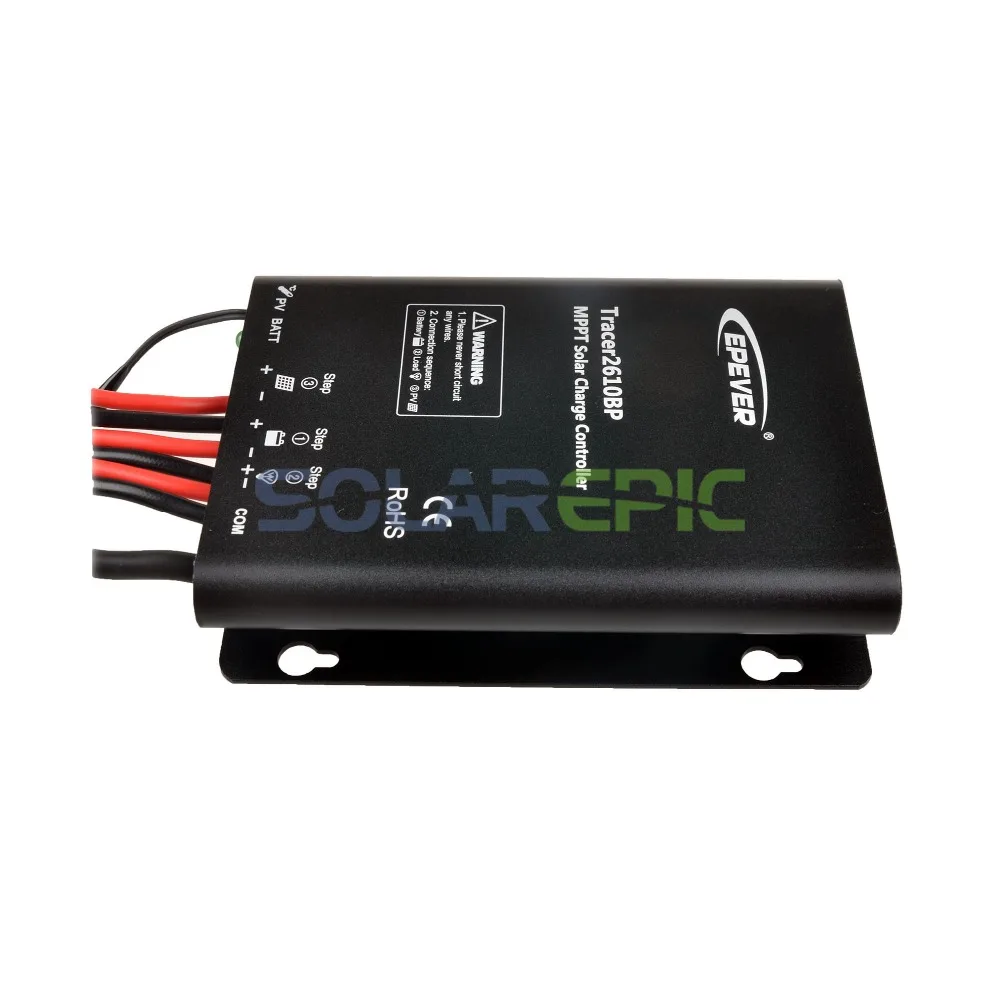 Epever 10A MPPT Контроллер заряда для фотоэлектрических систем и 12 V/24 V водостойкий регулятор tracerbp литий Батарея со слежением за максимальной точкой мощности регулятор 60 V/100 V PV вход