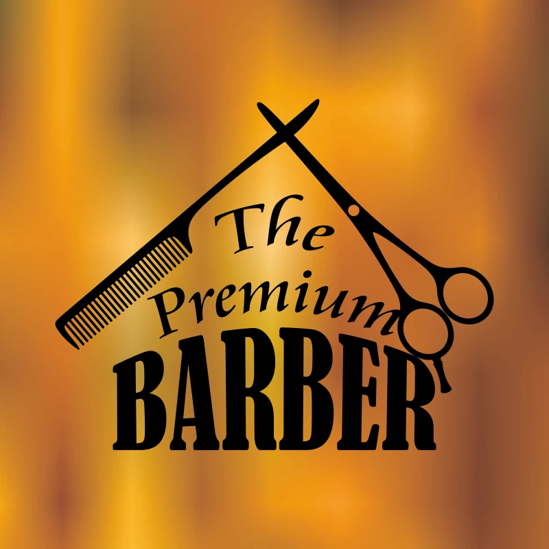 Hombre Barber Shop pegatina tiempo nombre Chop bread Decal haircut posters vinilo Wall Art decalques Ventanas decoracion mural61