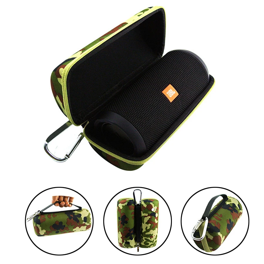 

New PU Portable Outdoor Travel Carry Cover Pouch Bag Camouflage Storage Box For JBL Flip3 FLIP 3 Wireless Bluetooth Speaker Bags