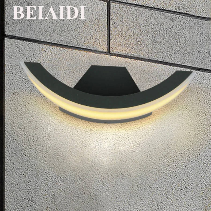 

BEIAIDI Modern 8W LED Wall Lamps Outdoor Waterproof Wall Lamp Garden Lights Living Room Light Aisle Background Stairs Sconce new