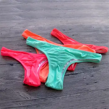 

Thong Cheeky Bikini Bottom Women's Swimwear Swimsuit sexy V Bikini Bottoms printing Brazilian Pink girl Swimming Trunks