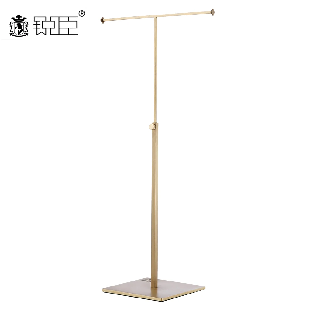

bag hanger T-bar shop hanger metal gold color square holder XBJ-20
