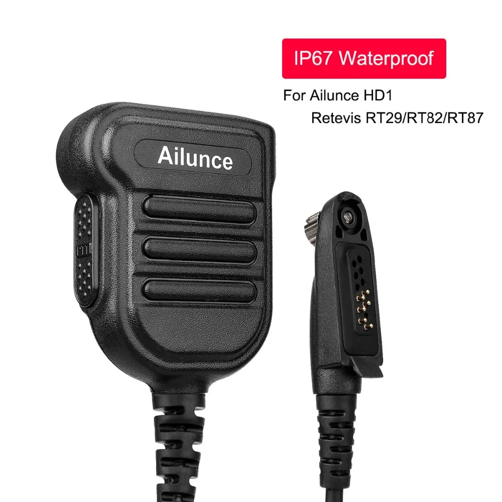 Новый IP67 Водонепроницаемый Динамик микрофон сбоку PTT для Ailunce HD1/Retevis RT29/RT87/RT82 Ham любительского радио Walkie Talkie J9131G