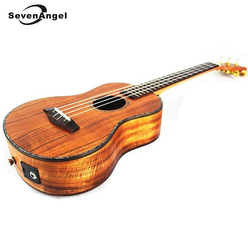 

SevenAngel 26"Tenor Electric Ukulele All Solid Wood 4 strings Hawaiian Guitar Sweet Acacia wood KOA Ukelele with Pickup EQ