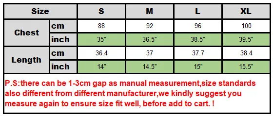 size top