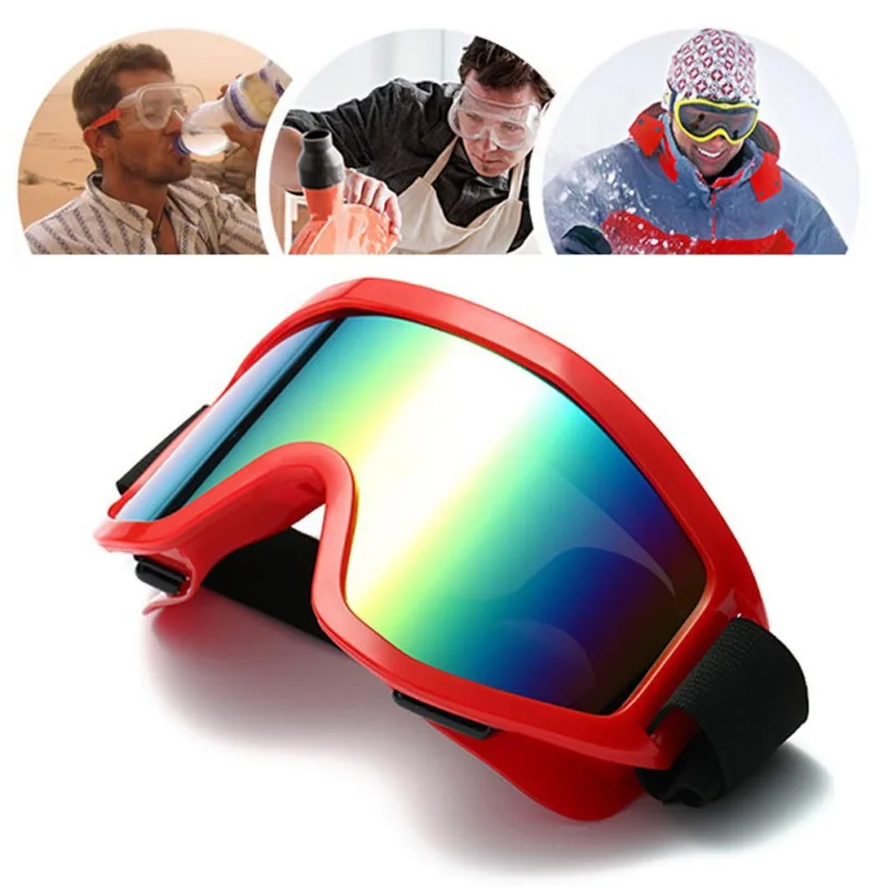 

Outdoor Windproof Skiing Glasses UV400 Dustproof Snow can Built-in Myopia lens Spone Ski Goggles 10 Colors