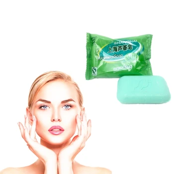 

85g Pure Natural ALOEVERA Whitening Soap Anti Aging Wrinkle Moisturizing Acne treatment Handmade Soap
