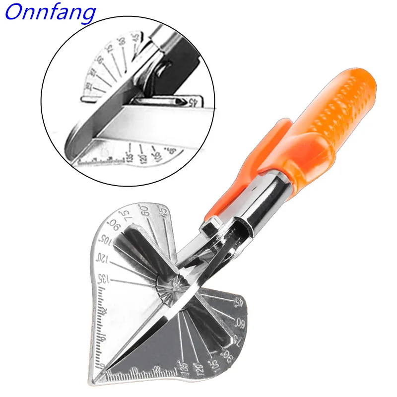 

Onnfang 45-180 Degree Multi Angle Mitre Siding Wire PVC/PE Plastic Pipe Hose Duct Cutter Scissor Cut Housework Plumbing Tool