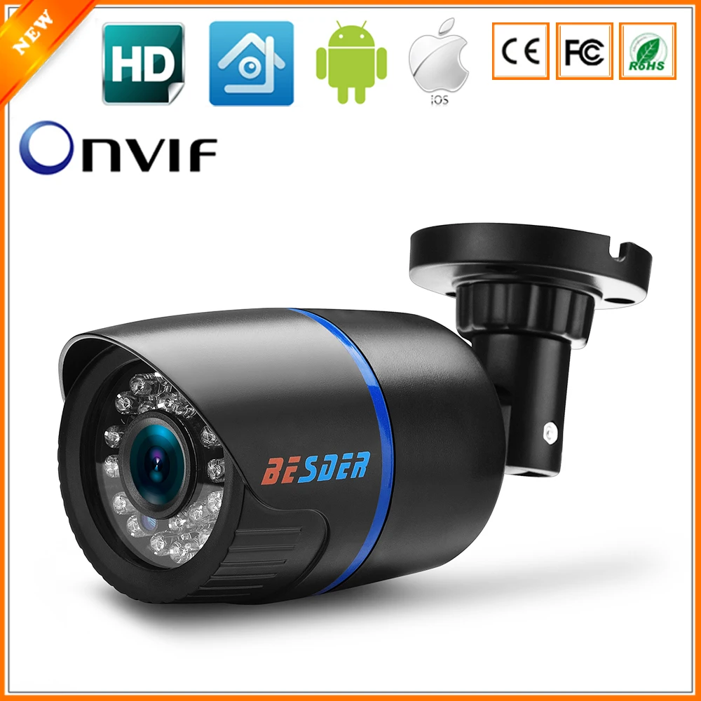 1280*720P 1.0MP Bullet IP Camera IR Outdoor Security ONVIF 2.0