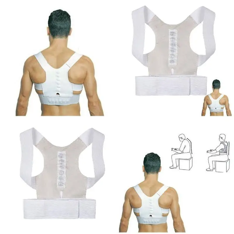 

Power Magnetic Posture Humpback Support Corrector Back Brace Belt Magic Strap All-shipping