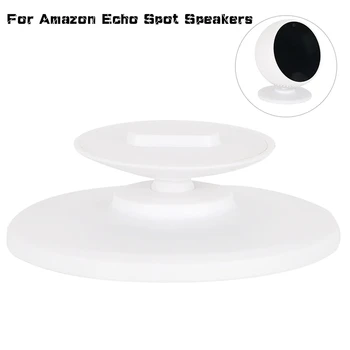 

For Amazon Echo Spot Speakers 360 Rotation Wall Bracket Stand Metal Base Adjustable Aluminium Alloy Polished Holder Stand