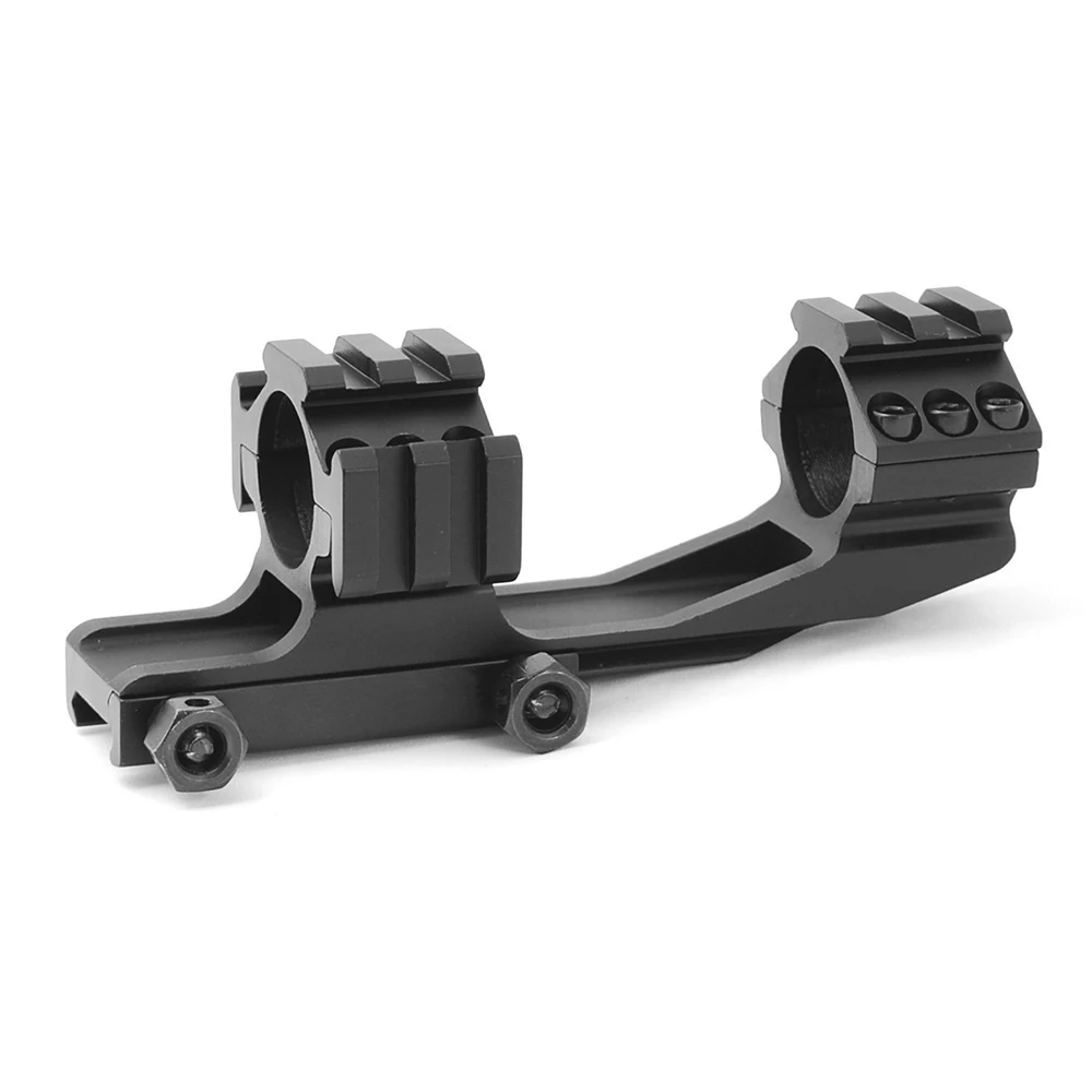 One Piece Offset 1inch Double Scope Rings Dual Ring Cantilever Mount Picatinny Weaver Scope Rail