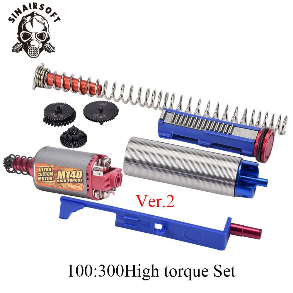 SINAIRSOFT моторная Шестерня SHS набор 14 зубьев поршневой цилиндр набор направляющая пружина Tappet пластина насадка для страйкбола AEG M4 коробка передач