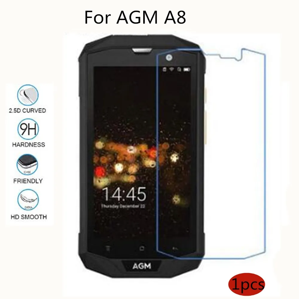 

1pcs New Screen Protector phone For AGM A8 Tempered Glass SmartPhone Film Protective Cover