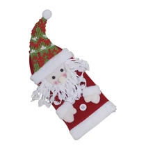 1 шт. Рождество канун Рождества снеговик Resuable бутылки вина Обложка сумка протектор для хранения вина рождественские украшения