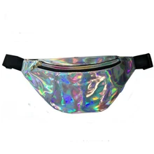 Цветная сумка унисекс поясная сумка для женщин и мужчин, лазерный кошелек, сумка на грудь, сумка на бедрах, яркие цвета